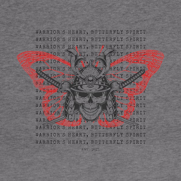 Warrior's Flight: Skull Mask & Butterfly Tee by ElevateWear